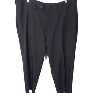Haggar Black Dress‎ Pants Men's Size 40x29 Classic Fit No Iron Professional